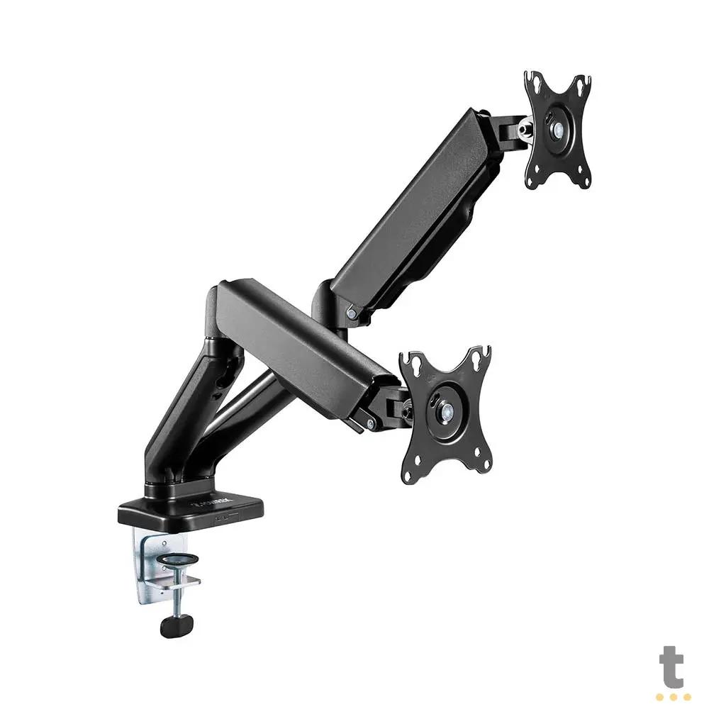 Suporte de Mesa Articulado a Gás para Dois Monitores Fortrek Fk441s 17" a 32" - 81032 Truedata