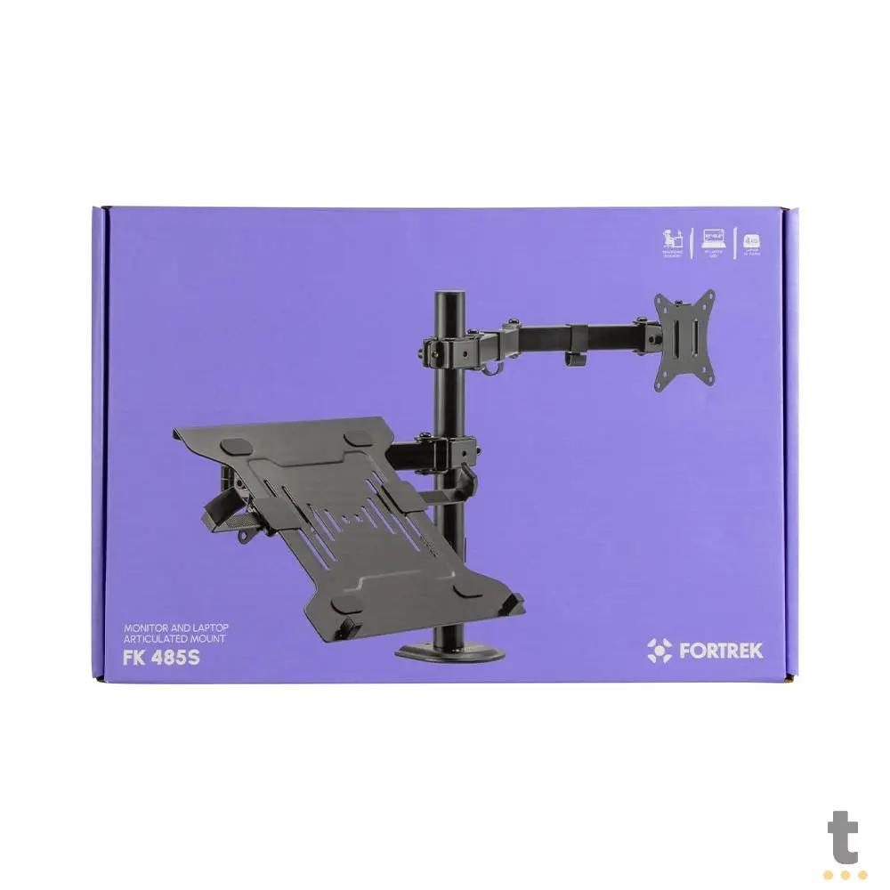 Suporte de Mesa Articulado para Monitor 17" a 32" e Notebook de 10" a 15,6" Fortrek Fk485s  - 81036 Truedata