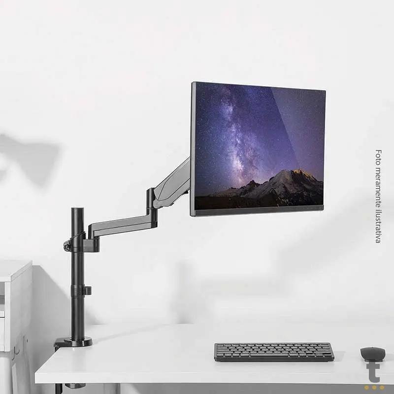 Suporte de Mesa Articulado para Monitor PCYes Vesa 17" a 32" - PLMSM01D Truedata