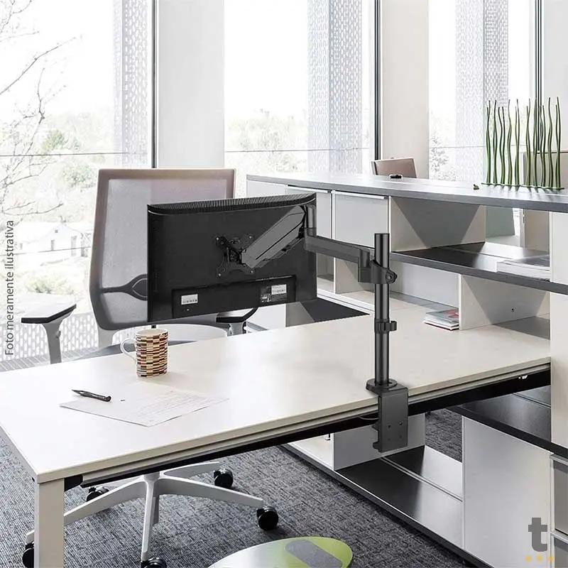 Suporte de Mesa Articulado para Monitor PCYes Vesa 17" a 32" - PLMSM01D Truedata