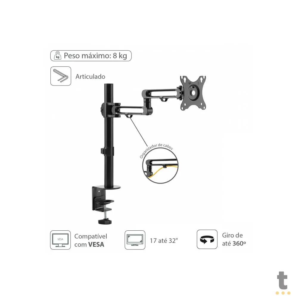 Suporte de Mesa Articulado para Monitor Vinik 17" a 32" - SM400A Truedata