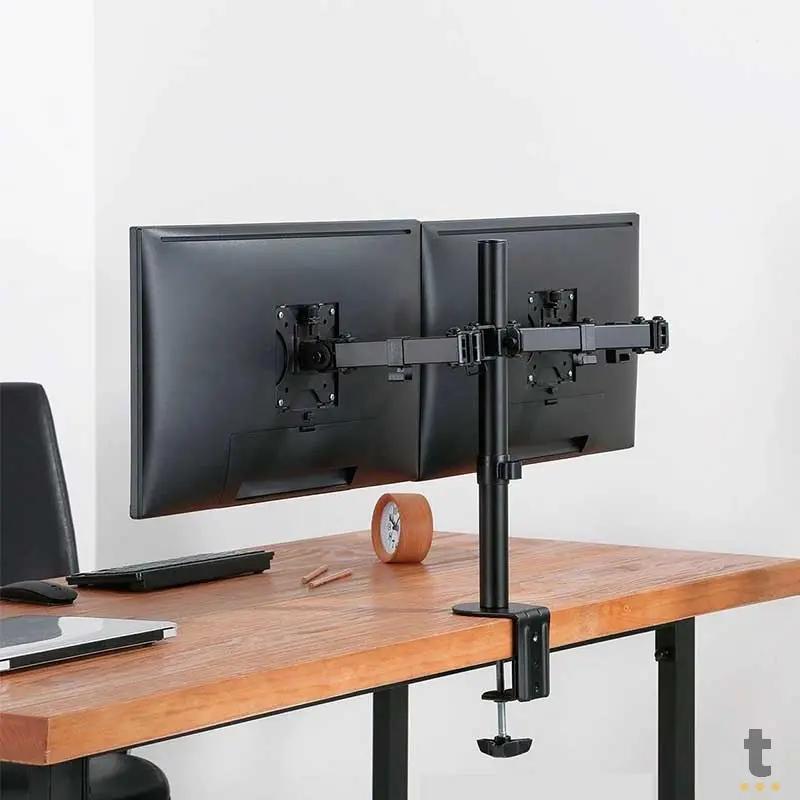 Suporte de Mesa Fixo para Dois Monitores 13" a 32" Articulado Vinik - SM341A Truedata