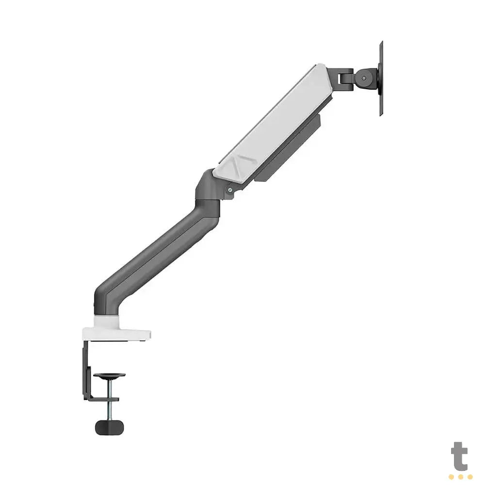 Suporte de Mesa Fixo para Monitor Gamer 17" a 32" Articulado C/ Mola Mecânica PCYes Cinza e Branco - SM-051CB Truedata