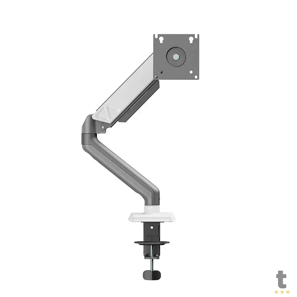 Suporte de Mesa Fixo para Monitor Gamer 17" a 32" Articulado C/ Mola Mecânica PCYes Cinza e Branco - SM-051CB Truedata