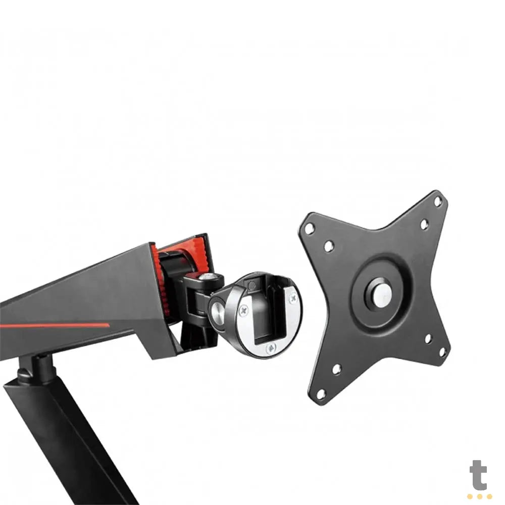 Suporte de Mesa Fixo para Monitor Gamer 17" a 32" Articulado C/ Pistão a Gás e Hub USB PCYes Preto - PSGAM1732 Truedata