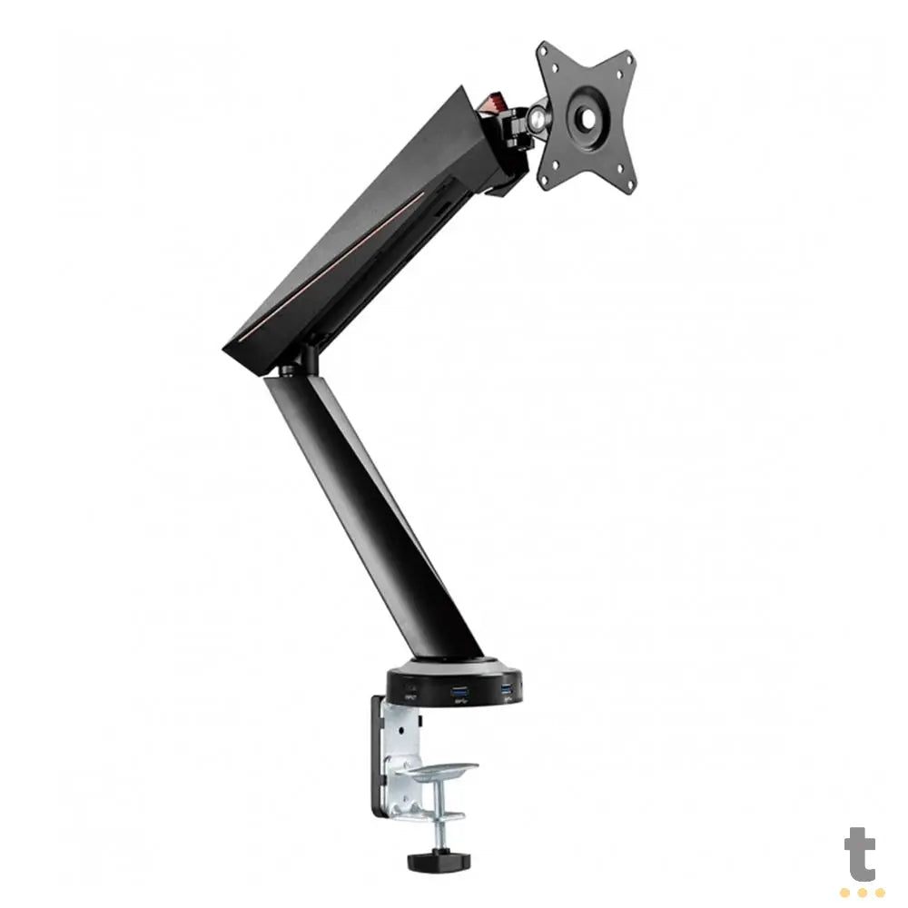 Suporte de Mesa Fixo para Monitor Gamer 17" a 32" Articulado C/ Pistão a Gás e Hub USB PCYes Preto - PSGAM1732 Truedata