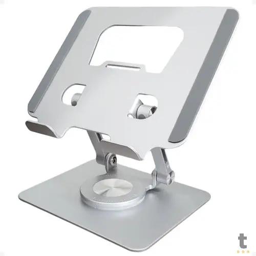 Suporte de Mesa Retratil Para Tablet em Metal com Rotação Truedata