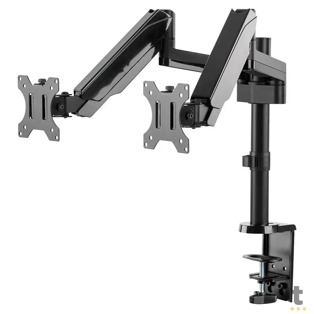 Suporte de Mesa para Dois Monitores PCYes 17" a 32" Vesa 100x100 - PLMSM02B Truedata