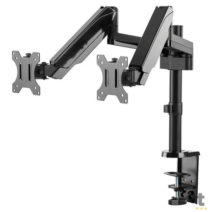 Suporte de Mesa para Dois Monitores PCYes 17" a 32" Vesa 100x100 - PLMSM02B Truedata