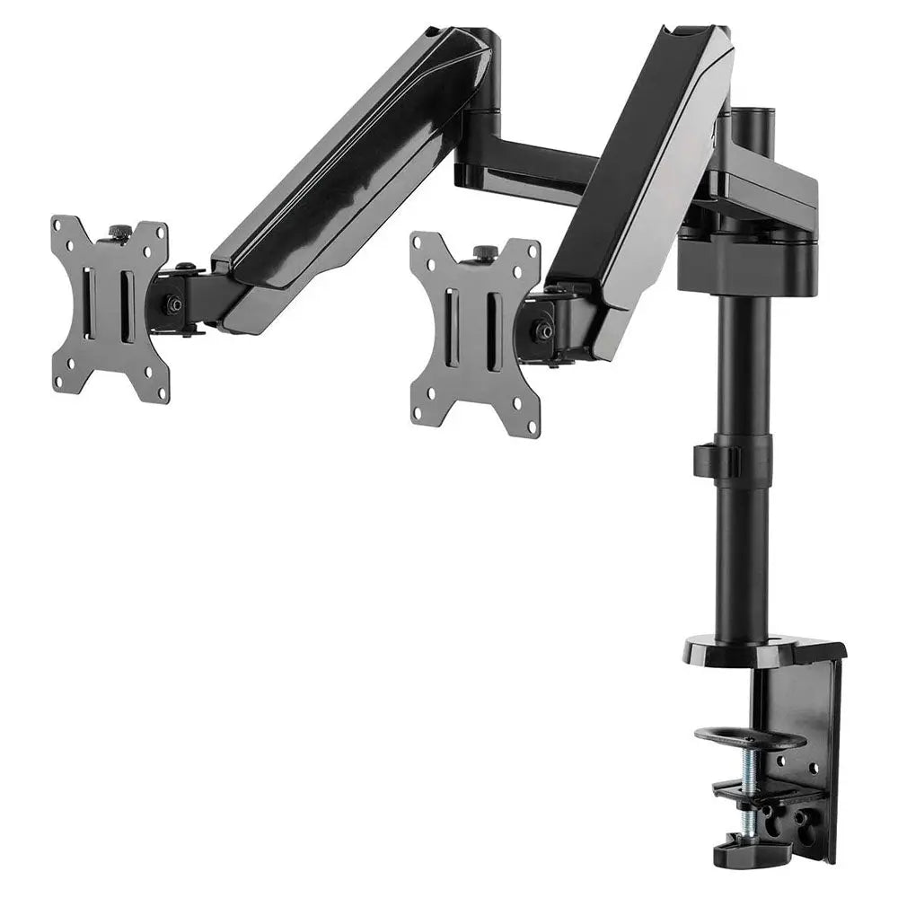 Suporte de Mesa para Dois Monitores PCYes 17" a 32" Vesa 100x100 - PLMSM02B Truedata