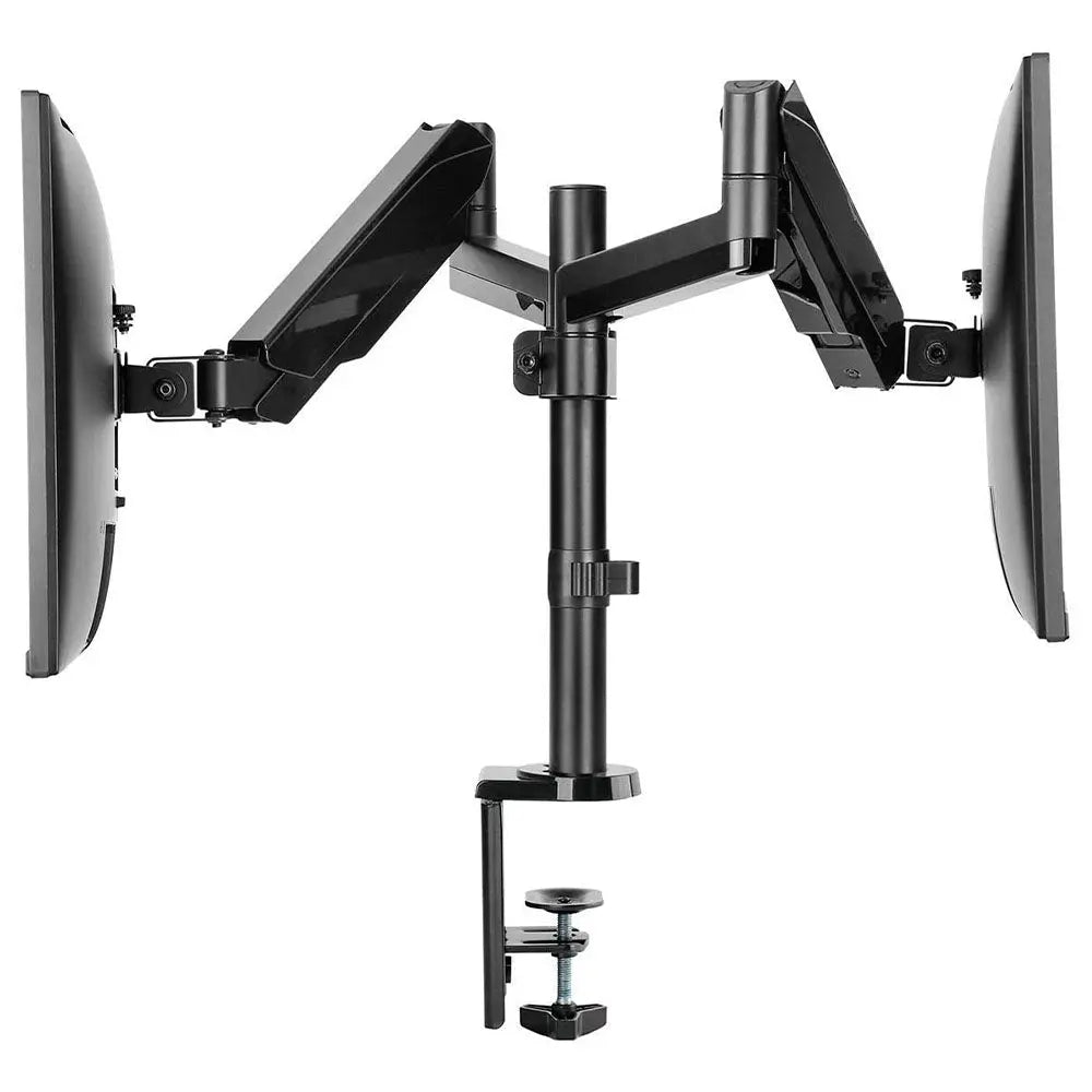 Suporte de Mesa para Dois Monitores PCYes 17" a 32" Vesa 100x100 - PLMSM02B Truedata