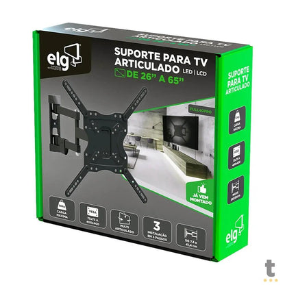 Suporte de Parede Articulado para Tv / Monitor 26" a 65" ELG Full 40 Pro - 83670 Truedata