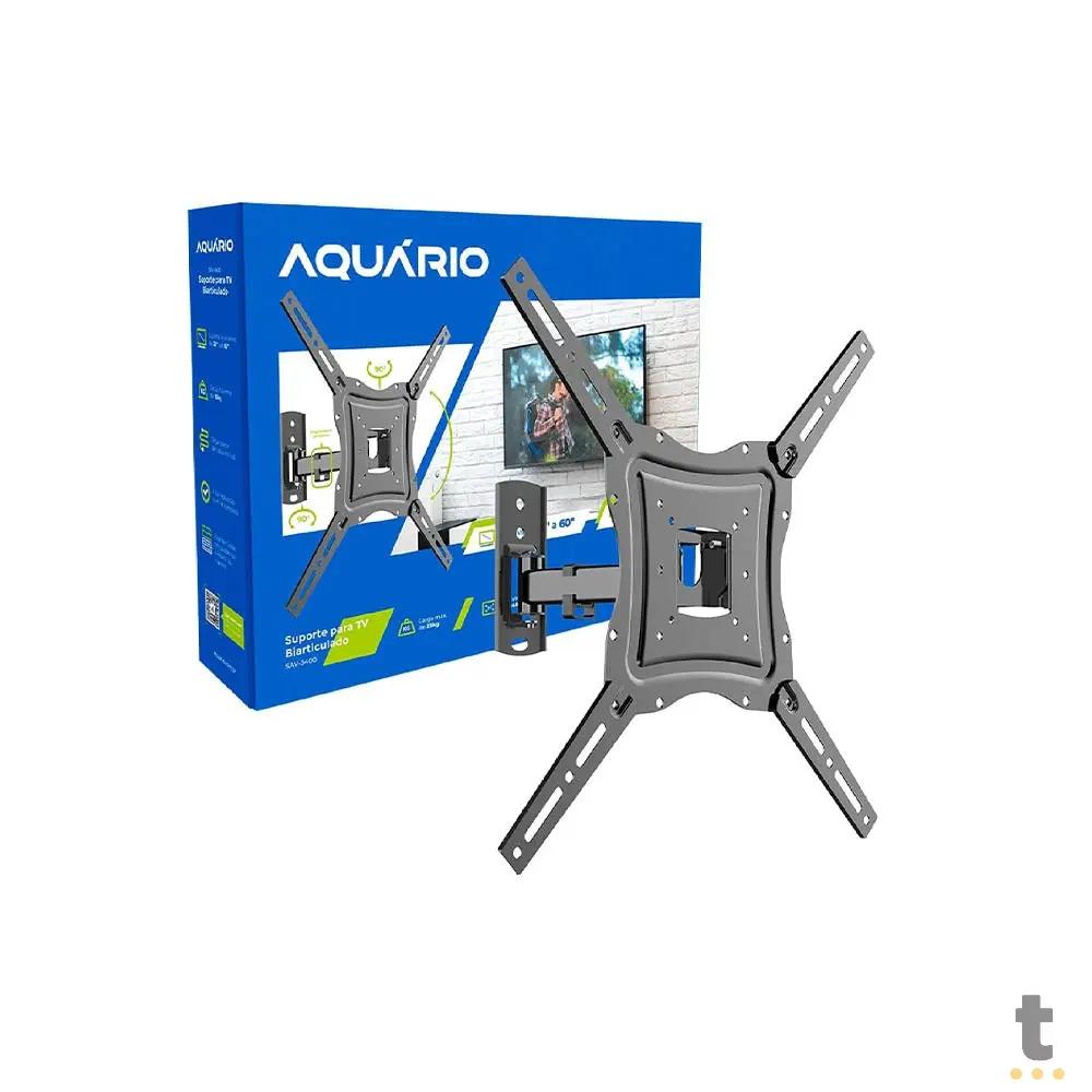 Suporte de Parede Para Tv / Monitor Universal Biarticulado Aquário SAV-3400 26" a 60" Pols - 84956 Truedata