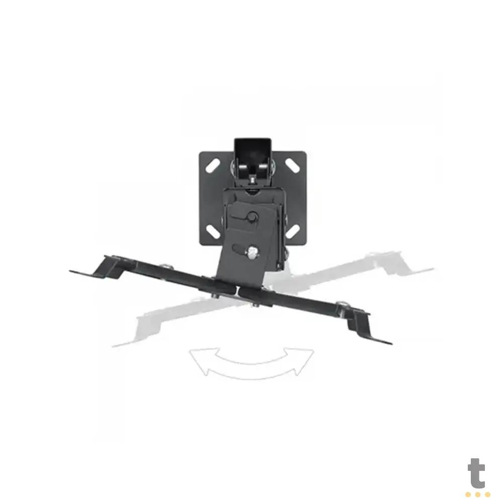 Suporte de Teto Para Projetor Oberon C/ Rotação 180º Preto - OR-SP102 Truedata