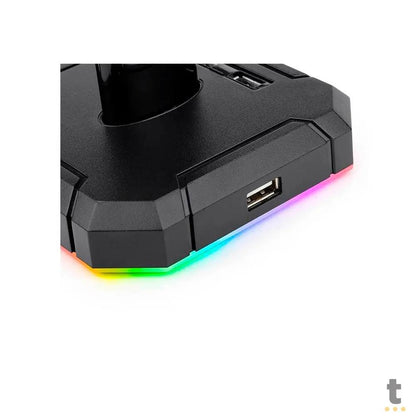 Suporte p/ Headset RGB Redragon Scepter Pro C/ 4 Portas USB - HA300 Truedata