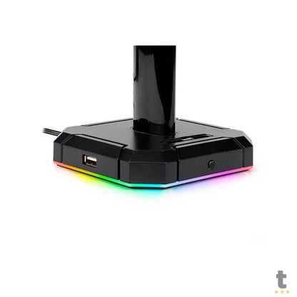 Suporte p/ Headset RGB Redragon Scepter Pro C/ 4 Portas USB - HA300 Truedata