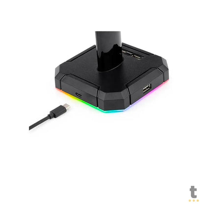Suporte p/ Headset RGB Redragon Scepter Pro C/ 4 Portas USB - HA300 Truedata