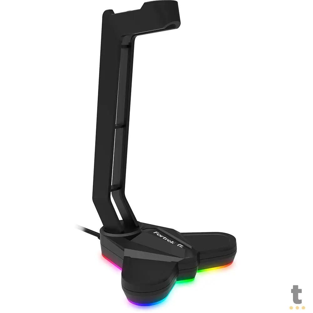 Suporte p/ Headset RGB Vickers Fortrek Preto Truedata