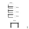 Suporte para Monitor Office em Vidro C/ Ajuste Reliza Preto - 007025 Truedata