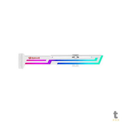 Suporte para Placa de Vídeo Ajustável Vertical Redragon C/ RGB Branco - RD-GCP03W Truedata