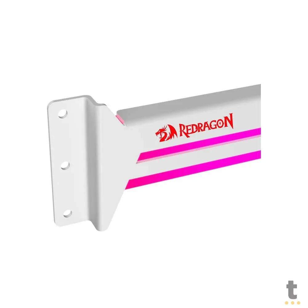 Suporte para Placa de Vídeo Ajustável Vertical Redragon C/ RGB Branco - RD-GCP03W Truedata
