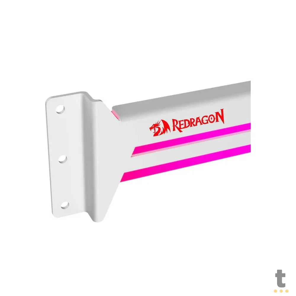 Suporte para Placa de Vídeo Ajustável Vertical Redragon C/ RGB Branco - RD-GCP03W Truedata