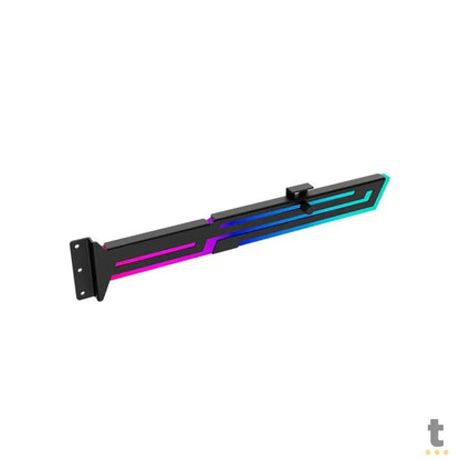 Suporte para Placa de Vídeo Ajustável Vertical Redragon C/ RGB Preto - RD-GCP03 Truedata
