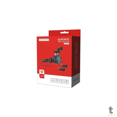 Suporte para Smartphone 3.0 a 7.0 Pols p/ Bicicleta e Moto Tomate Anti-Vibração C/ Rotação - MTG-052