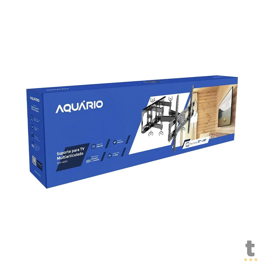 Suporte para TV / Monitor Universal Multiarticulado Aquário SAV-4600 37" a 80" Pols - 83441 Truedata
