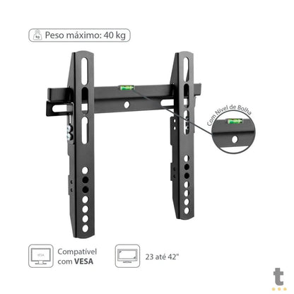 Suporte para TV Universal 23" a 42" Tipo Grade com Nivel de Bolha Vinik - STF100 Truedata