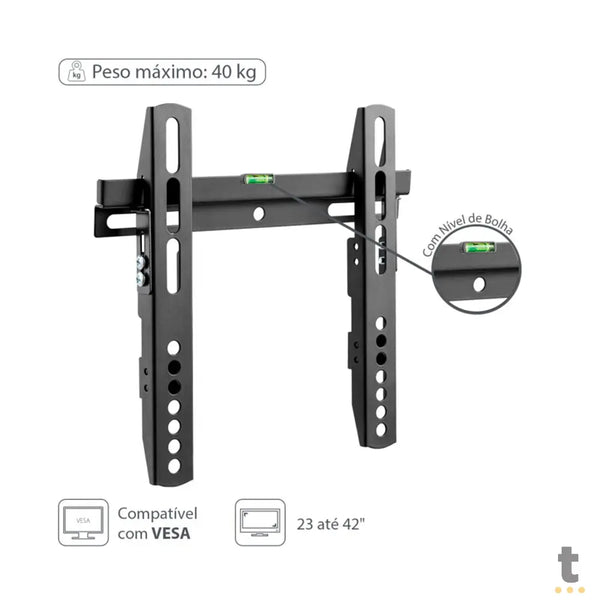 Suporte para TV Universal 23" a 42" Tipo Grade com Nivel de Bolha Vinik - STF100