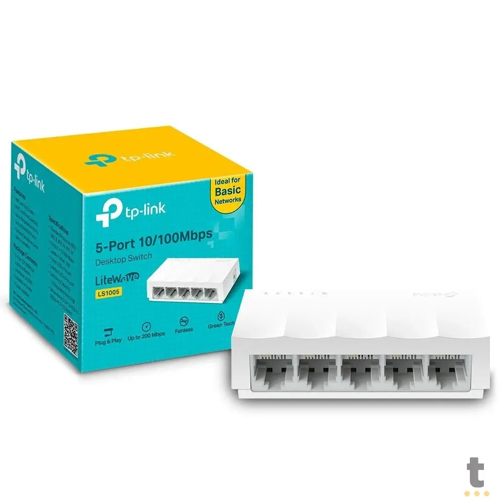 Switch 05 Portas Fast Ethernet 10/100Mbps Tp-Link - Ls1005 Truedata