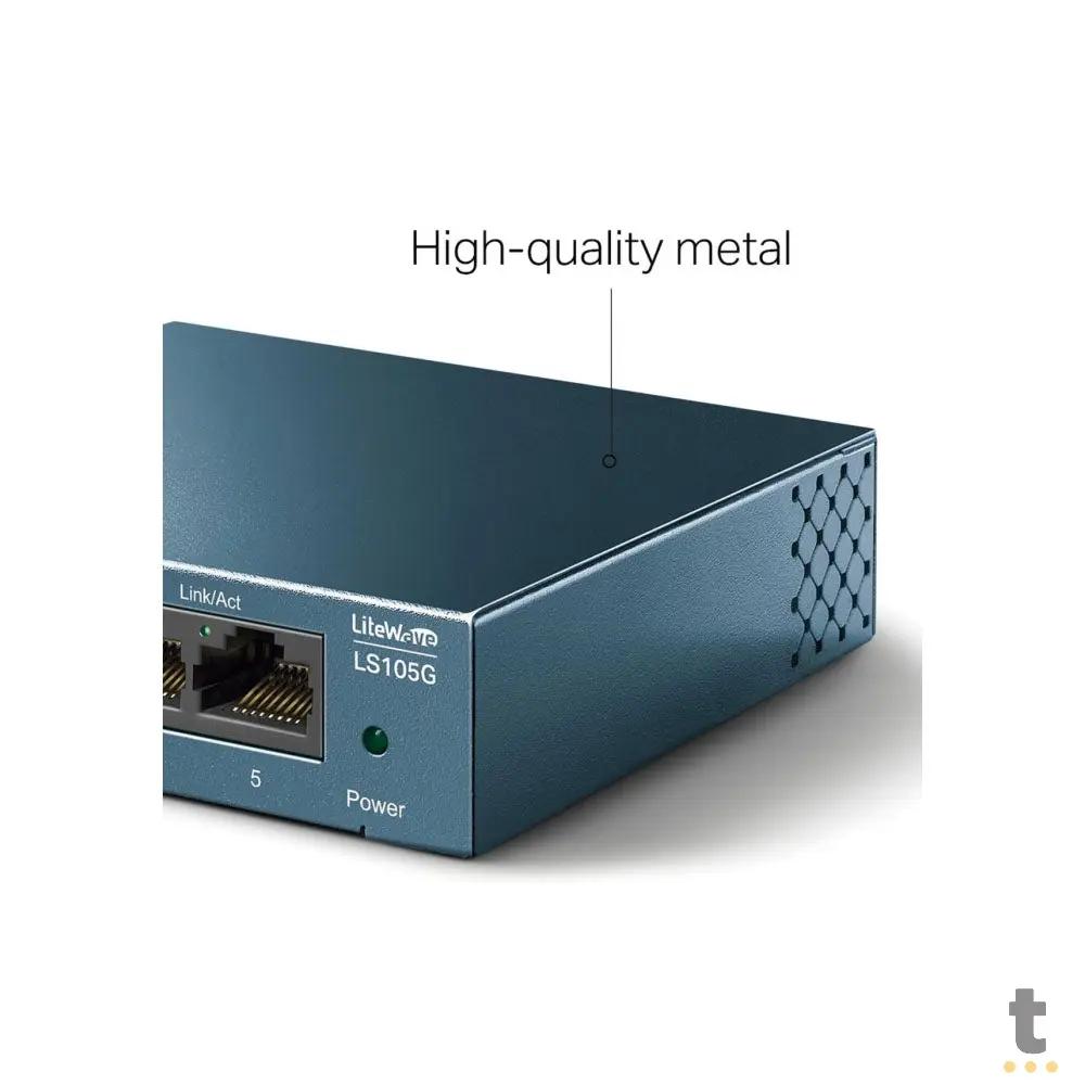 Switch 05 Portas Gigabit 10/100/1000 Mbps Tp-Link - LS105G Truedata