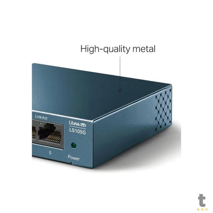 Switch 05 Portas Gigabit 10/100/1000 Mbps Tp-Link - LS105G Truedata