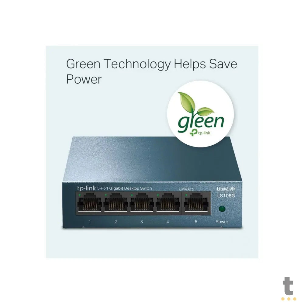 Switch 05 Portas Gigabit 10/100/1000 Mbps Tp-Link - LS105G Truedata