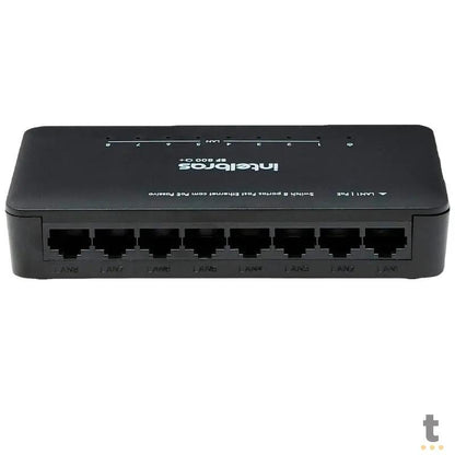 Switch 08 Portas Fast Ethernet 10/100 Mbps Intelbras Sf 800 Q+ - 4760020 Truedata
