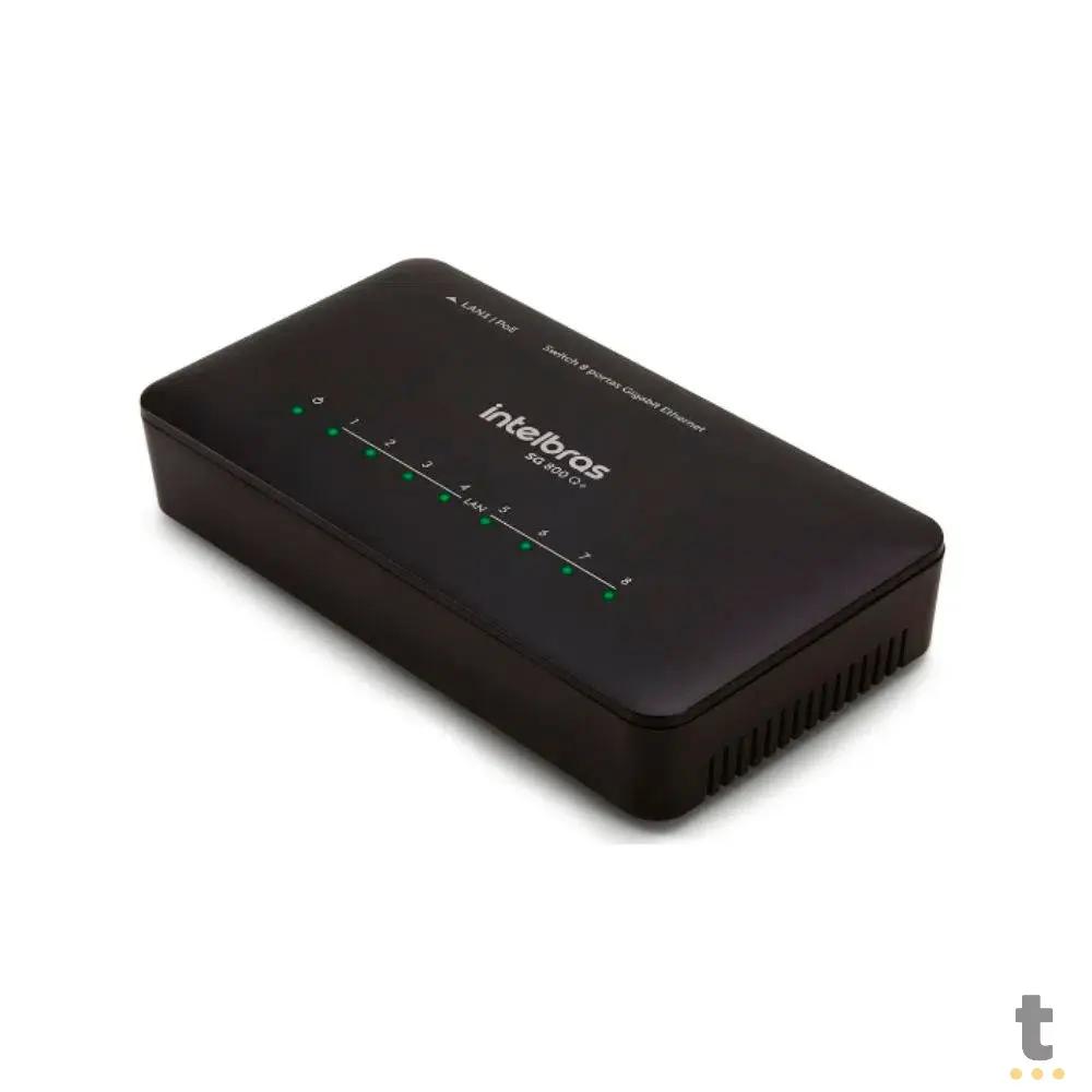 Switch 08 Portas Gigabit 10/100/1000 Mbps Intelbras Sg 800 Q+ - 4760079 Truedata