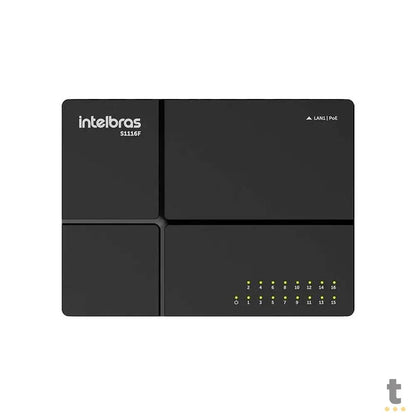 Switch 16 Portas Fast Ethernet 10/100 Mbps Intelbras - S1116F Truedata