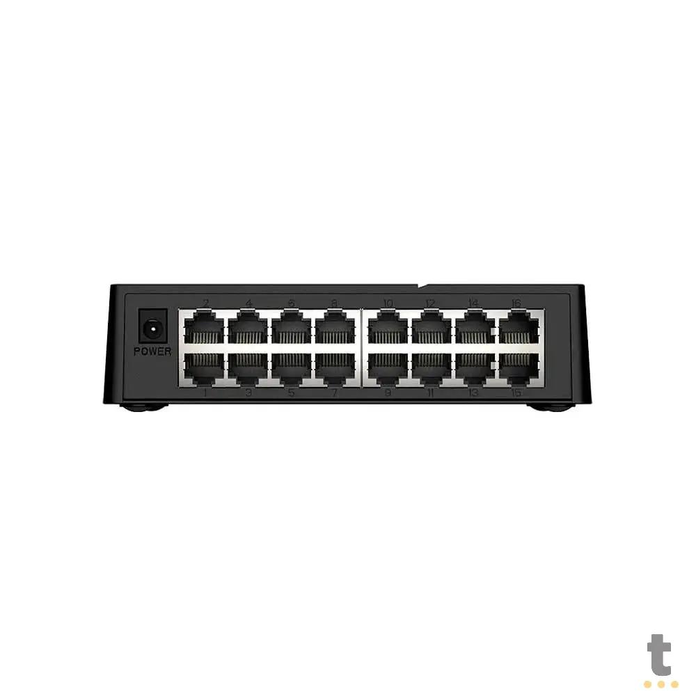 Switch 16 Portas Fast Ethernet 10/100 Mbps Intelbras - S1116F Truedata