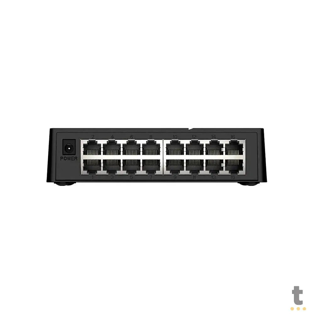 Switch 16 Portas Fast Ethernet 10/100 Mbps Intelbras - S1116F Truedata