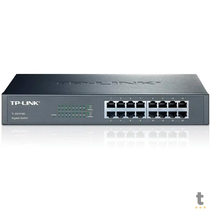 Switch 16 Portas Gigabit 10/100/1000 Mbps Tp-Link - Tl-Sg1016d Truedata
