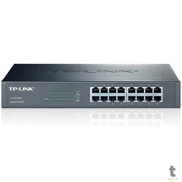 Switch 16 Portas Gigabit 10/100/1000 Mbps Tp-Link - Tl-Sg1016d