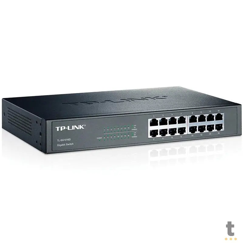 Switch 16 Portas Gigabit 10/100/1000 Mbps Tp-Link - Tl-Sg1016d Truedata