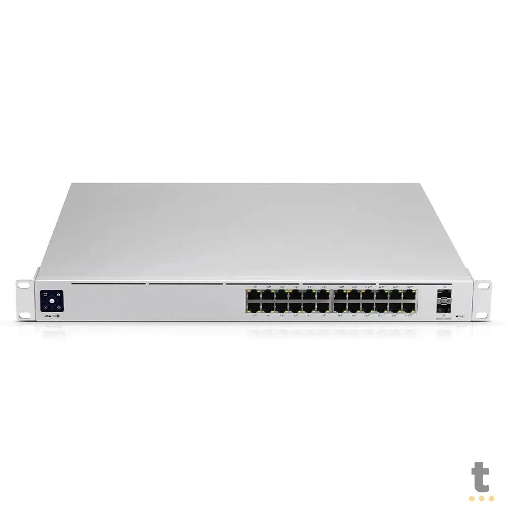 Switch 24 Portas 10/100/1000 Mbps PoE + 02 SFP Ubiquiti Unifi Pro - USW-Pro-24-PoE Truedata