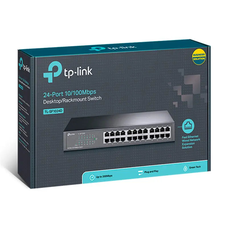 Switch 24 Portas Fast Ethernet 10/100 TP-Link L2 - TL-SF1024D Truedata