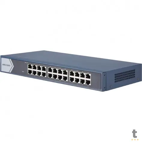 Switch 24 Portas Gigabit 10/100/1000 Mbps Hikvision Metal - DS-3E0524-E Truedata