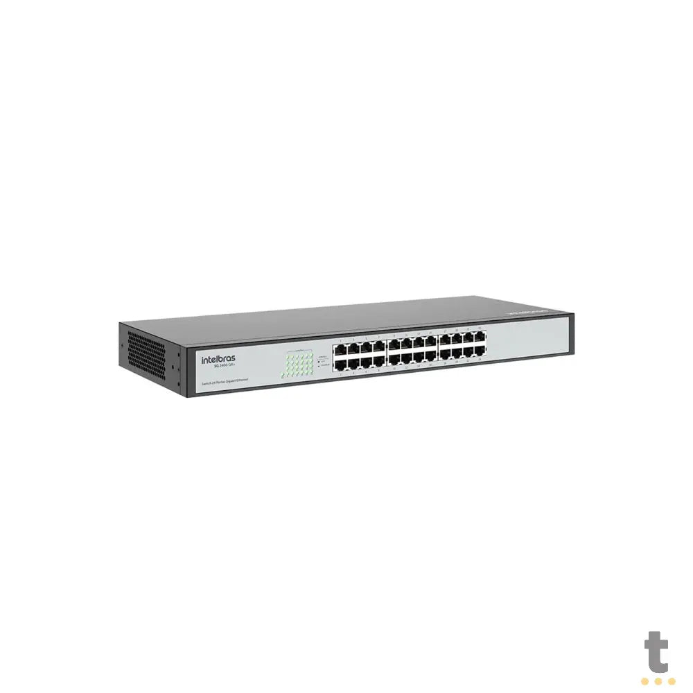 Switch 24 Portas Gigabit 10/100/1000 Mbps Intelbras SG 2400 QR+ - 4760022 Truedata