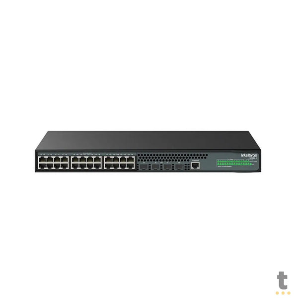 Switch 24 Portas Gigabit 10/100/1000 Mbps Intelbras + 4 SFP Gbic S2328G-A Gerenciável - 4760106
