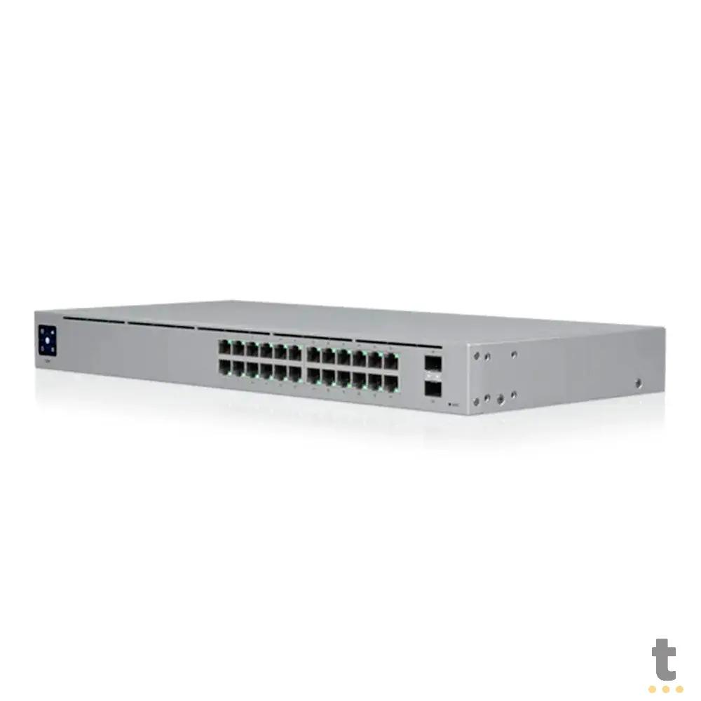 Switch 24 Portas Gigabit 10/100/1000 + 02 Sfp Ubiquiti Unifi Gerenciavel - USW-24-BR Truedata