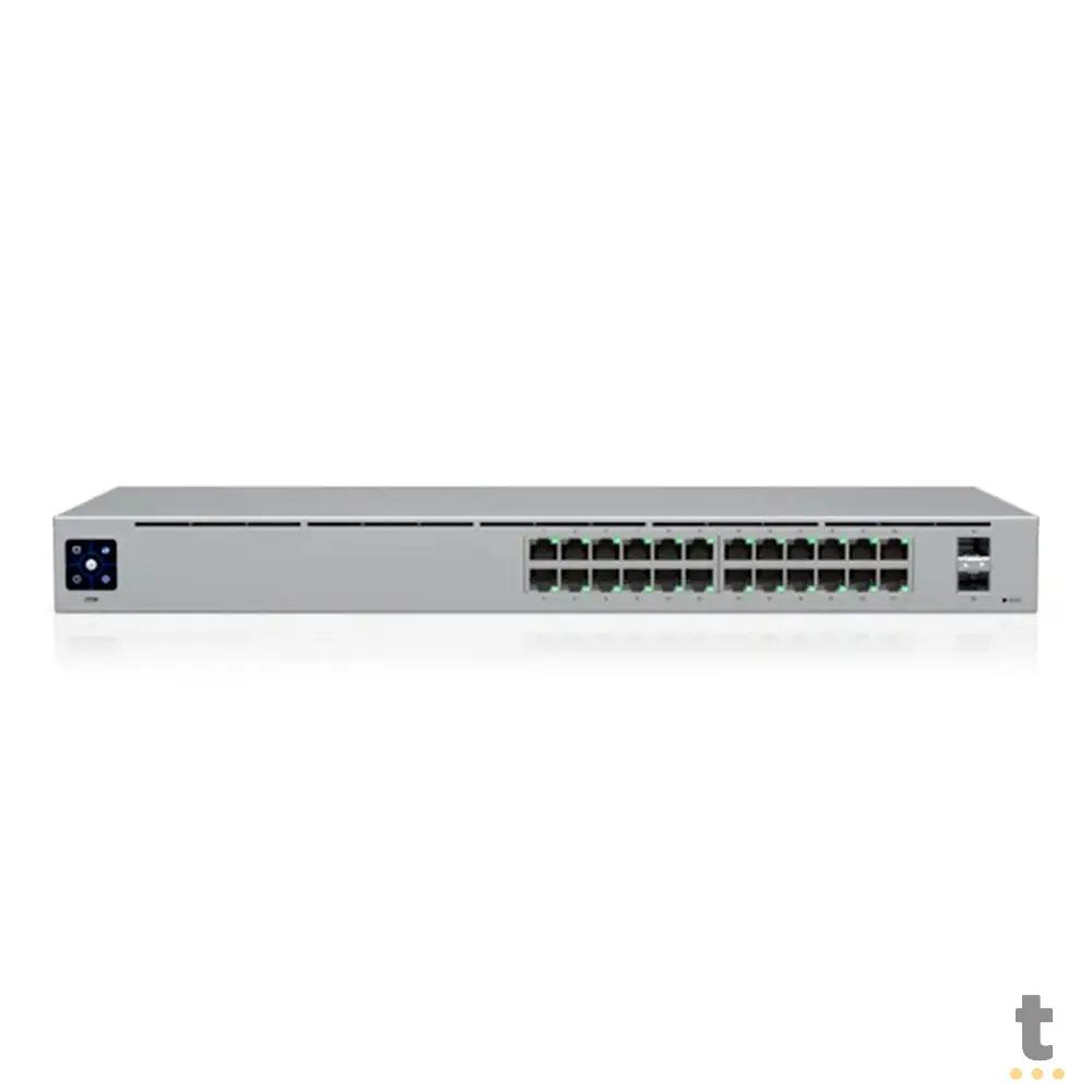 Switch 24 Portas Gigabit 10/100/1000 + 02 Sfp Ubiquiti Unifi Gerenciavel - USW-24-BR Truedata